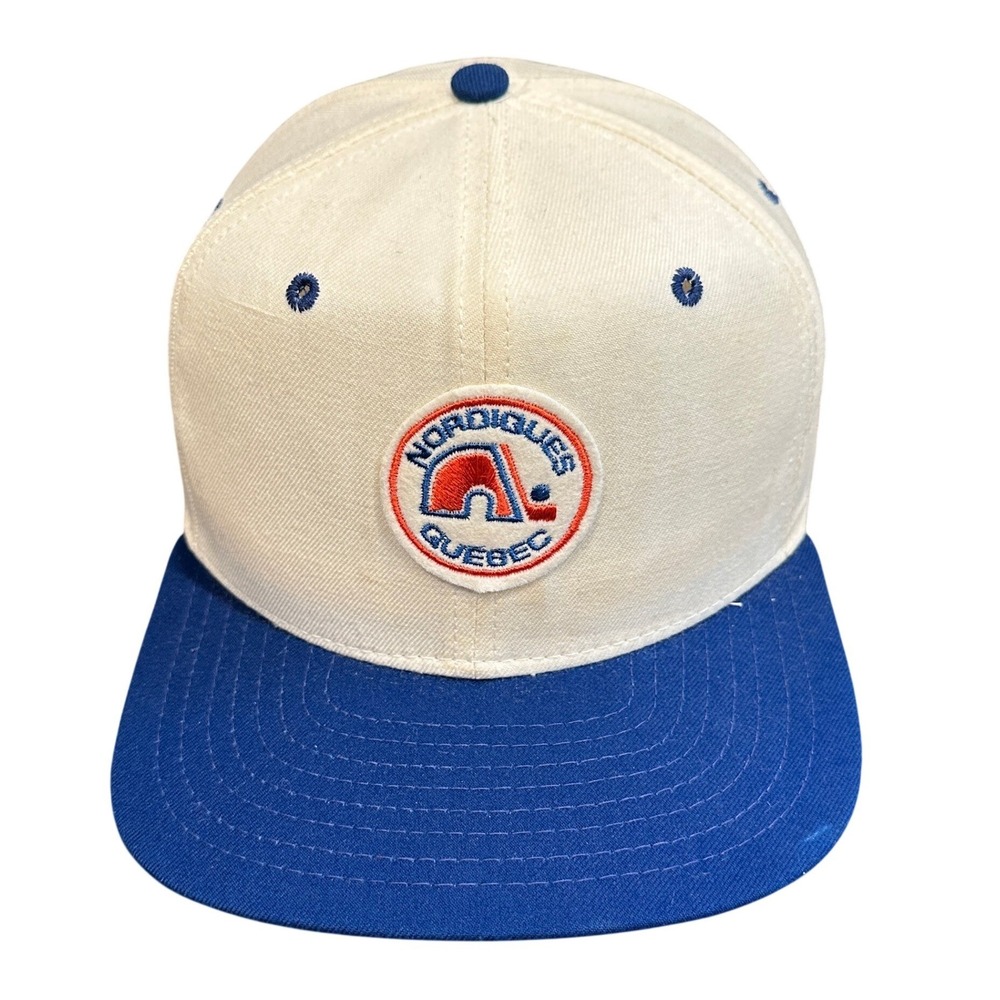 Quebec Nordiques Hockey New Era Pro Design Snapback Hat Made in USA Deadstock